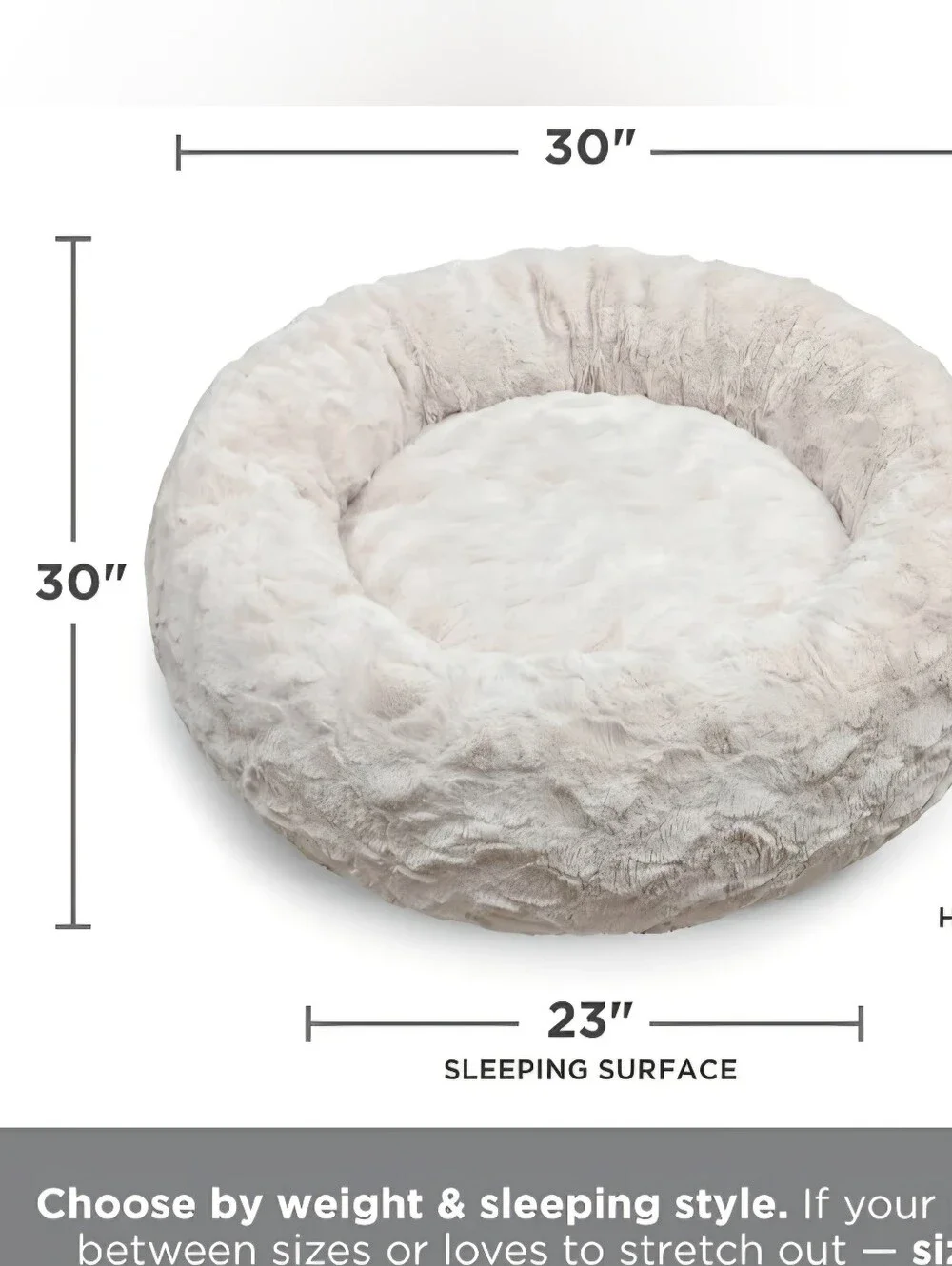 Like NewBest Friends by Sheri The Original Calming Donut Dog Bed Medium